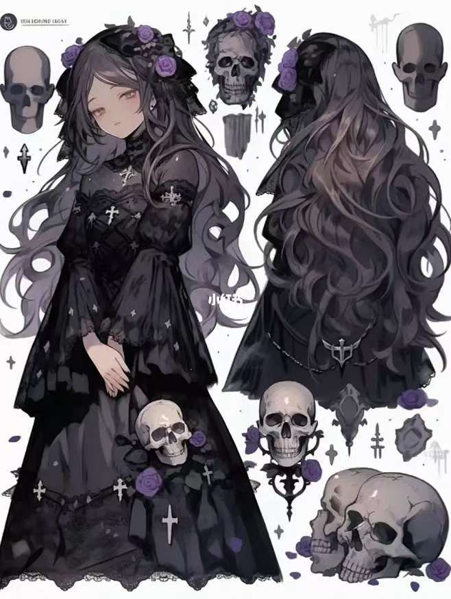 Lilith gothic character form reference